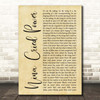 Hozier feat. Mavis Staples Nina Cried Power Rustic Script Song Lyric Print