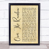 Eva Cassidy Over The Rainbow Rustic Script Song Lyric Print