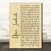 Natanael Cano Amor Tumbado Rustic Script Song Lyric Print