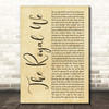 Silversun Pickups The Royal We Rustic Script Song Lyric Print