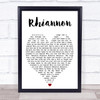 Rhiannon Fleetwood Mac Quote Song Lyric Heart Print