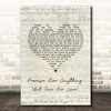 Dean Martin Promise Her Anything (But Give Her Love) Script Heart Song Lyric Print