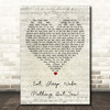 Bombay Bicycle Club Eat, Sleep, Wake (Nothing But You) Script Heart Song Lyric Print