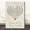 Fun Lovin' Criminals We Have All The Time In The World Script Heart Song Lyric Print
