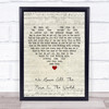 Fun Lovin' Criminals We Have All The Time In The World Script Heart Song Lyric Print