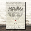 Barry Manilow Sweet Heaven (I'm In Love Again) Script Heart Song Lyric Print