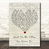 Johnny Tillotson Send Me the Pillow You Dream On Script Heart Song Lyric Print