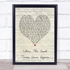 Barry Manilow When The Good Times Come Again Script Heart Song Lyric Print