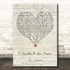 The 1975 I Couldn't Be More In Love Script Heart Song Lyric Print