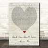 Everybody's Talking About Jamie And You Don't Even Know It Script Heart Song Lyric Print