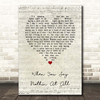 Keith Whitley When You Say Nothin At All Script Heart Song Lyric Print