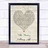 Cam Till There's Nothing Left Script Heart Song Lyric Print