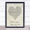 Imagine Dragons Blank Space Stand By Me Script Heart Song Lyric Print
