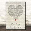 Kid Rock Blue Jeans And A Rosary Script Heart Song Lyric Print