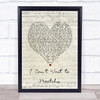 Macy Gray I Can't Wait to Meetchu Script Heart Song Lyric Print