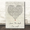 Vanessa Williams Save The Best For Last Script Heart Song Lyric Print