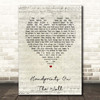 Kenny Rogers Handprints On The Wall Script Heart Song Lyric Print