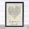 Kenny Rogers Handprints On The Wall Script Heart Song Lyric Print