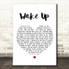 Arcade Fire Wake Up Heart Song Lyric Quote Print