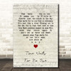 Helen Forrest Time Waits For No One Script Heart Song Lyric Print