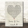 Rascal Flatts Yours If You Want It Script Heart Song Lyric Print