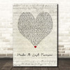 Keith Sweat Make It Last Forever Script Heart Song Lyric Print