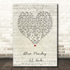 New Order Blue Monday '88 Dub Script Heart Song Lyric Print