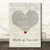 Ryan McMullan Streets of New York Script Heart Song Lyric Print