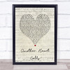 The All-American Rejects Another Heart Calls Script Heart Song Lyric Print