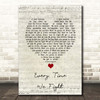 The Milk Every Time We Fight Script Heart Song Lyric Print