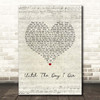 Jimmy Nail Until The Day I Die Script Heart Song Lyric Print