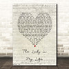 Michael Jackson The Lady in My Life Script Heart Song Lyric Print