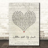 Bon Jovi Little Bit Of Soul Script Heart Song Lyric Print