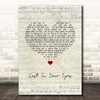 Debbie Gibson Lost In Your Eyes Script Heart Song Lyric Print