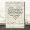 Michael Buble Me And Mrs. Jones Script Heart Song Lyric Print