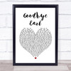 Dixie Chicks Goodbye Earl Heart Song Lyric Quote Print