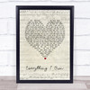 Ken Boothe Everything I Own Script Heart Song Lyric Print