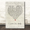 Frank Sinatra I Love You Baby Script Heart Song Lyric Print