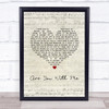 Lost Frequencies Are You With Me Script Heart Song Lyric Print