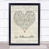 Sébastien Tellier La Ritournelle Script Heart Song Lyric Print