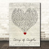 The Script Army of Angels Script Heart Song Lyric Print