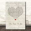 Billie Eilish No Time To Die Script Heart Song Lyric Print