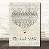 Engelbert Humperdinck The Last Waltz Script Heart Song Lyric Print