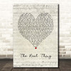 Gwen Stefani The Real Thing Script Heart Song Lyric Print