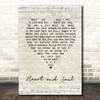 Hoagy Carmichael Heart and Soul Script Heart Song Lyric Print