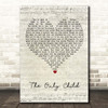 Jackson Browne The Only Child Script Heart Song Lyric Print