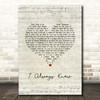 The Vaccines I Always Knew Script Heart Song Lyric Print