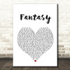 George Michael Fantasy Heart Song Lyric Quote Print