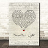 Travellin' Light Cliff Richard Script Heart Song Lyric Print