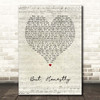 Foo Fighters But, Honestly Script Heart Song Lyric Print